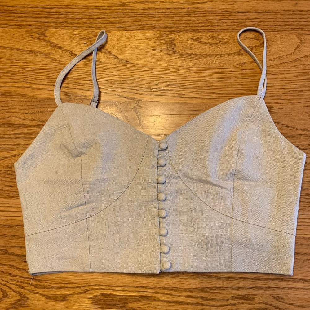 Cropped khaki top